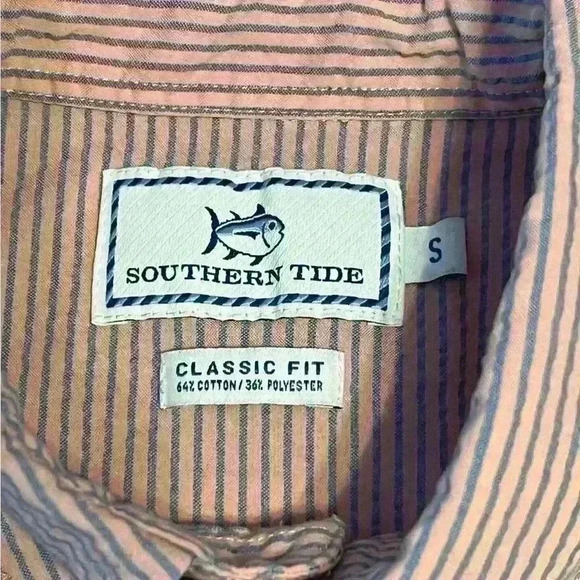 Southern Tide Men’s short Sleeve button up top size small - Picture 2 of 6